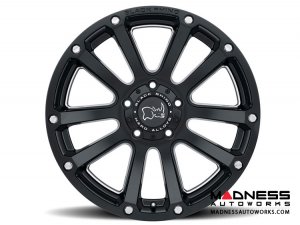 Jeep Custom Wheels (1) - Black Rhino - 18 x 9.5" - Highland - Matte Black w/ Milled Spokes Jeep Custom Wheels (1) - Black Rhino - 18 x 9.5" - Highland - Matte Black w/ Milled Spokes